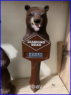 DIAMOND BEAR SOUTHERN BLONDE BLACK BEAR draft beer tap handle. ARKANSAS DIAMOND BEAR SOUTHERN BLONDE BLACK BEAR draft beer tap handle. ARKANSAS