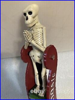 DOGFISH HEAD NAMASTE TILTING SKELETON PENDELUM draft beer tap handle. DELAWARE