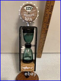 DOGFISH HEAD UBER MINUTE IPA HOURGLASS DESIGN draft beer tap handle. DELAWARE DOGFISH HEAD UBER MINUTE IPA HOURGLASS DESIGN draft beer tap handle. DELAWARE