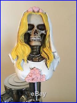 Dead Bride skull figural beer tap handle for kegerators! Brand New! Skeleton