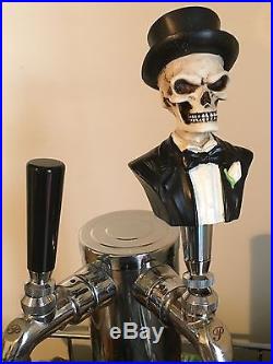 Dead Groom skull figural beer tap handle for kegerators! Brand New! Skeleton