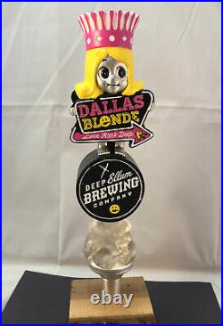 Deep Ellum Dallas Blonde Beer Tap Handle Rare Figural Girl Beer Tap Handle