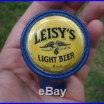 Defunct Leisy's Light Beer Tap Knob Handle Top Cleveland Ohio Bastian Bros. Co. NY