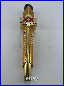 Dos Equis Ambar Cerveza 14 Beer Tap Handle Gold Day of the Dead Sugar Skull