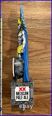 Dos Equis Beer Tap Handle Knob Top Keg Bar Cerveza Draft Mexican Pale Ale Aztec