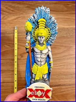 Dos Equis Beer Tap Handle Knob Top Keg Bar Cerveza Draft Mexican Pale Ale Aztec