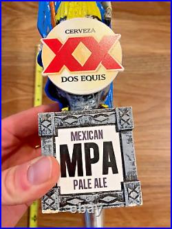 Dos Equis Beer Tap Handle Knob Top Keg Bar Cerveza Draft Mexican Pale Ale Aztec