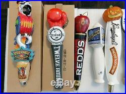 Draft Beer Keg Bar Tap Handle Lot of 9 Rare New & Used Lost Coast Redd's Leinie
