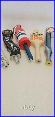 Draft Beer Tap Handle Lot of 5 Diff New Chimay Fuzzy Fresh Catch Stella Allagash