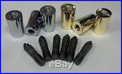 Draft Beer Tap Handle Repair Kit- Incl. Gold/Silver Ferrules + Replacement Bolts