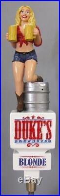 Duke's Brewhouse Blonde Beer Tap Handle New Condition Very Rare Figural