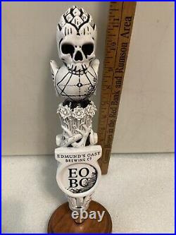 EDMONDS OAST FLYING SKULL draft beer tap handle. SOUTH CAROLINA