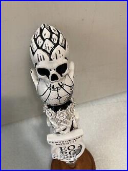 EDMONDS OAST FLYING SKULL draft beer tap handle. SOUTH CAROLINA