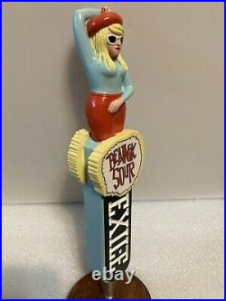 EXILE BREWING BEATNICK SOUR Draft beer tap handle. IOWA. New in Box