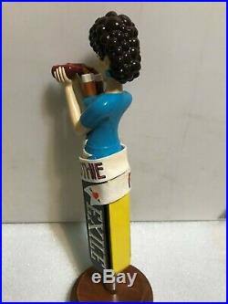 EXILE RUTHIE beer tap handle. IOWA. Figural Woman