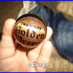 Extremely Rare Antique Two Rivers Golden Drops Ball Knob Beer Tap Handle Super