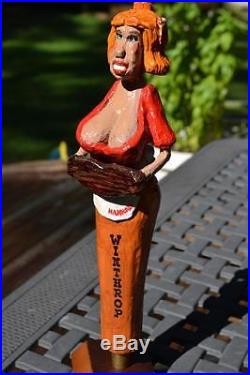 Extremely Rare Winthrop Figural Lady Draft Beer Tap Handlejust A Very Rare Tap