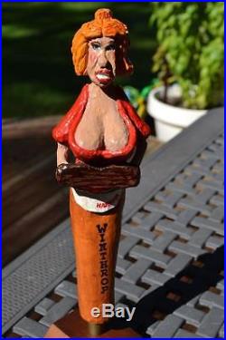 Extremely Rare Winthrop Figural Lady Draft Beer Tap Handlejust A Very Rare Tap