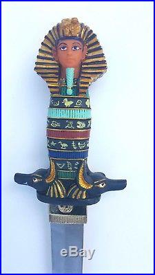 Egyptian-Themed Hilt & Sheath Beer Tap Handle -Tut Brown Ale -Very Rare