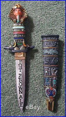 Egyptian-Themed Hilt & Sheath Beer Tap Handle -Tut Brown Ale -Very Rare