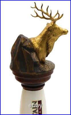 Elk Mountain Amber Ale Beer Tap Handle Figural Beer Tap Handle New Old Stock