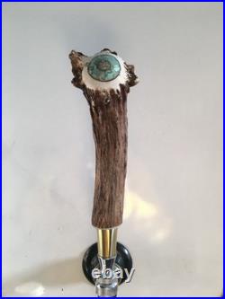 Elk Spike Beer Tap Handle-Man Cave Bar Craft Beer- Barware- Turquoise- MOP