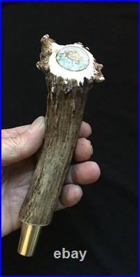 Elk Spike Beer Tap Handle-Man Cave Bar Craft Beer- Barware- Turquoise- MOP