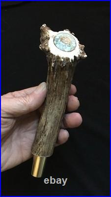 Elk Spike Beer Tap Handle-Man Cave Bar Craft Beer- Barware- Turquoise- MOP