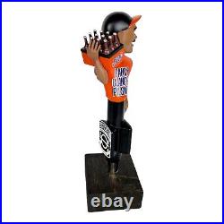 Escutcheon Fancy Clancy Pilsner Beer Tap Handle Baltimore Orioles Autographed