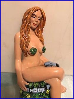 Eve In The Garden Of Eden With Snake On Barrel Beer Tap Handle New