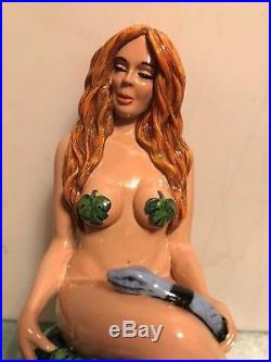 Eve In The Garden Of Eden With Snake On Barrel Beer Tap Handle New