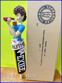 Exile Brewing Ruthie BEER Tap Handle 12 NEW IOWA Craft Brewery BAR Pub Brew