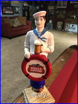 Extremely Rare Stella Artois Sailorboy Beer Tap Handle