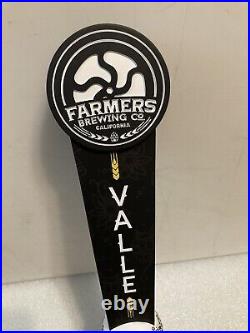 FARMERS BREWING VALLE MEXICAN LAGER draft beer tap handle. CALIFORNIA