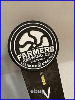 FARMERS BREWING VALLE MEXICAN LAGER draft beer tap handle. CALIFORNIA