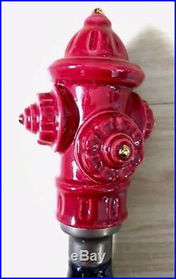 FIRE HYDRANT BEER TAP HANDLE UNIQUE CUSTOM Made of CERAMIC and BRASS L14xW3