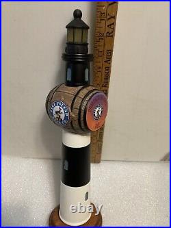 FIRE ISLAND BEER COMPANY PUMPKIN BARREL LIGHTHOUSE ALE beer tap handle. NEW YORK FIRE ISLAND BEER COMPANY PUMPKIN BARREL LIGHTHOUSE ALE beer tap handle. NEW YORK