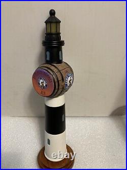 FIRE ISLAND BEER COMPANY PUMPKIN BARREL LIGHTHOUSE ALE beer tap handle. NEW YORK