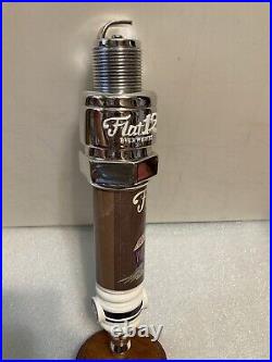 FLAT 12 BIERWERKS POGUES RUN PORTER SPARKPLUG draft beer tap handle. INDIANA