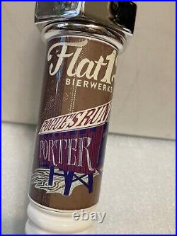 FLAT 12 BIERWERKS POGUES RUN PORTER SPARKPLUG draft beer tap handle. INDIANA