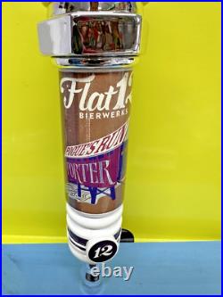 FLAT 12 BIERWERKS Spark Plug BEER Tap Handle CLOSED BREWERY INDIANA BREWER