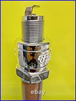 FLAT 12 BIERWERKS Spark Plug BEER Tap Handle CLOSED BREWERY INDIANA BREWER