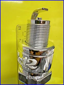 FLAT 12 BIERWERKS Spark Plug BEER Tap Handle CLOSED BREWERY INDIANA BREWER