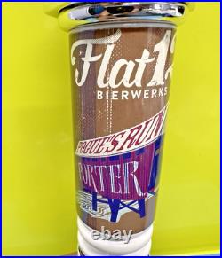 FLAT 12 BIERWERKS Spark Plug BEER Tap Handle CLOSED BREWERY INDIANA BREWER