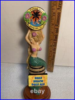 FLORIDA KEYS BALE BEACH ALE BLONDE HAIR MERMAID draft beer tap handle. FLORIDA