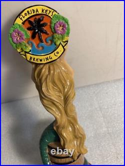 FLORIDA KEYS BALE BEACH ALE BLONDE HAIR MERMAID draft beer tap handle. FLORIDA