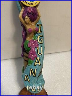 FLORIDA KEYS IGUANA BAIT MERMAID draft beer tap handle. FLORIDA