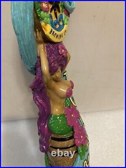 FLORIDA KEYS IGUANA BAIT MERMAID draft beer tap handle. FLORIDA