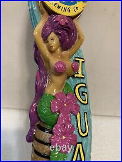 FLORIDA KEYS IGUANA BAIT MERMAID draft beer tap handle. FLORIDA