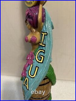 FLORIDA KEYS IGUANA BAIT MERMAID draft beer tap handle. FLORIDA